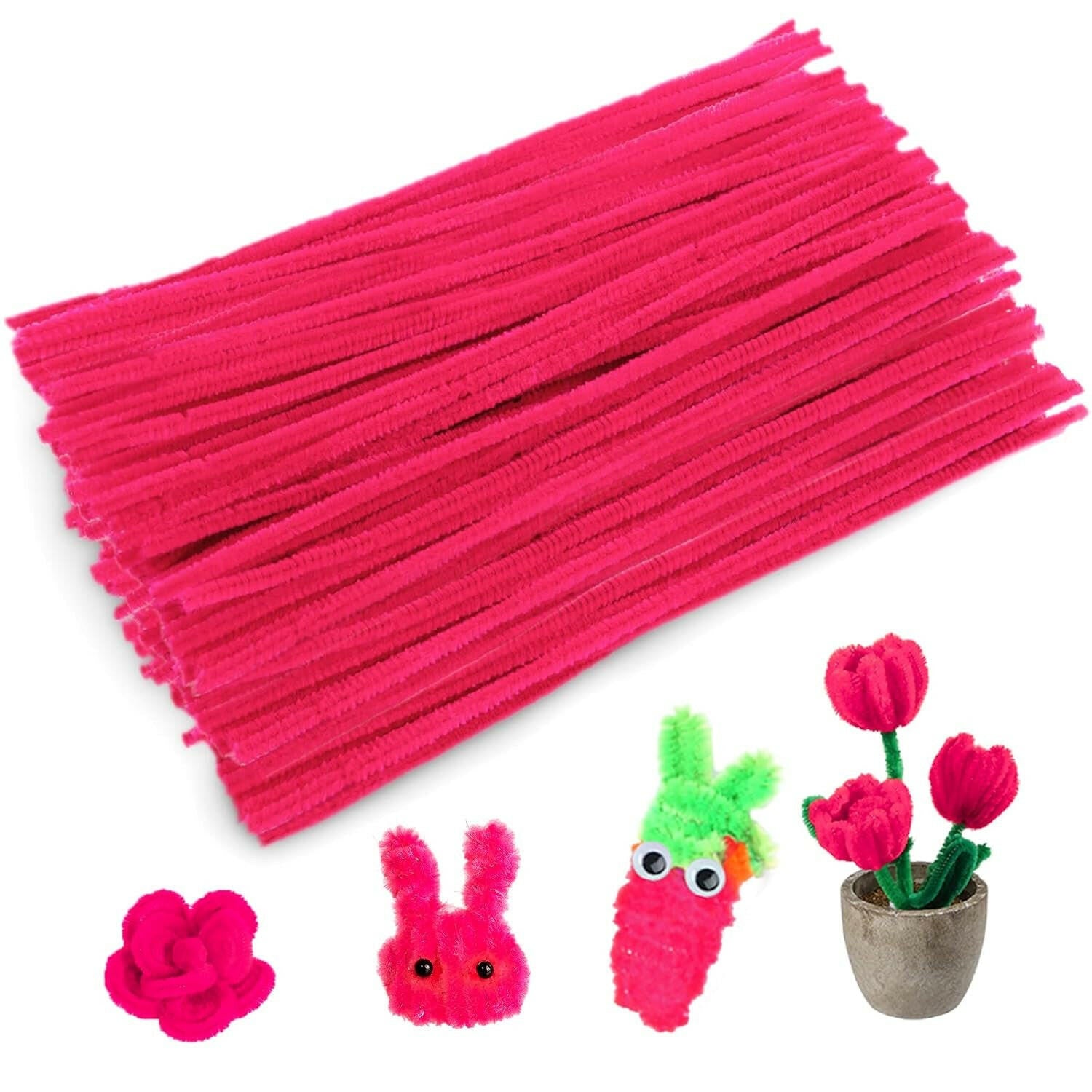 400 Pieces Pipe Cleaners Craft Chenille Stems for Kids DIY Art and Craft  Projects Decorations, 6Mm X 12Inch